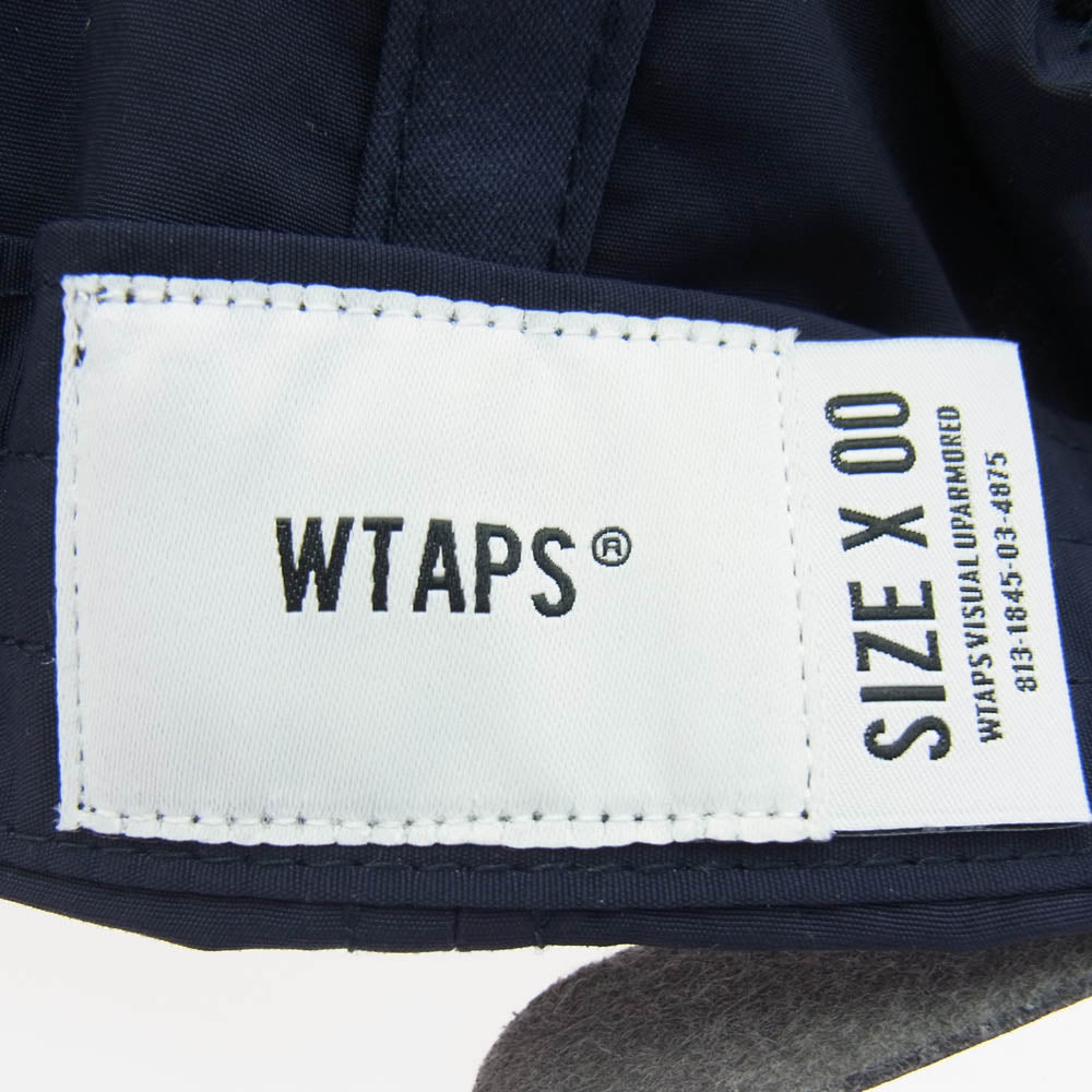 WTAPS ダブルタップス 23SS 231HCDT-HT03 T-6H 01 CAP .NYLON .TUSSAH ナイロン キャップ WT ロゴ ネイビー系【新古品】【未使用】【中古】