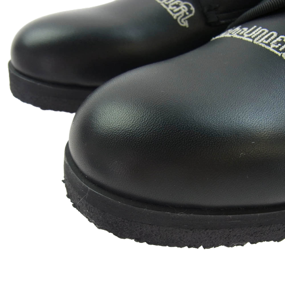 UNDERCOVER アンダーカバー JohnUNDERCOVER ロゴ入リドレスシューズ ブラック系 8【極上美品】【中古】