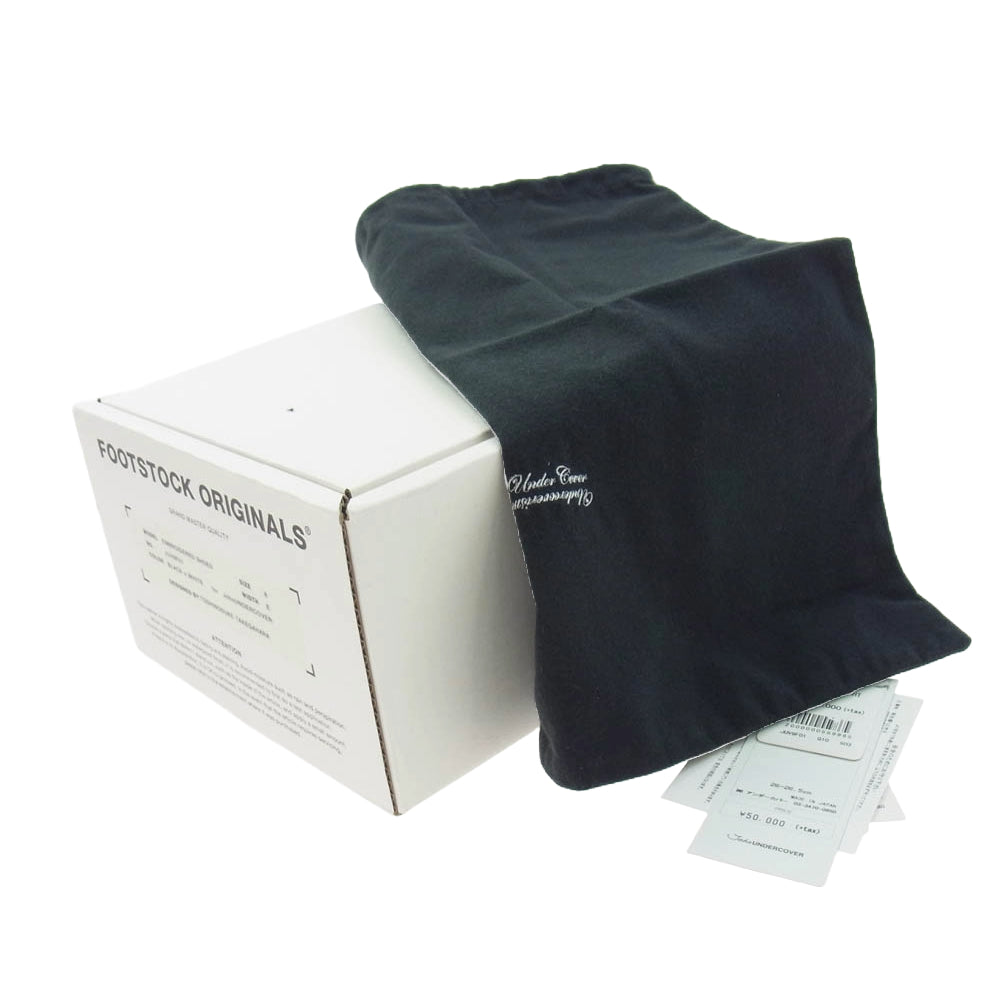 UNDERCOVER アンダーカバー JohnUNDERCOVER ロゴ入リドレスシューズ ブラック系 8【極上美品】【中古】