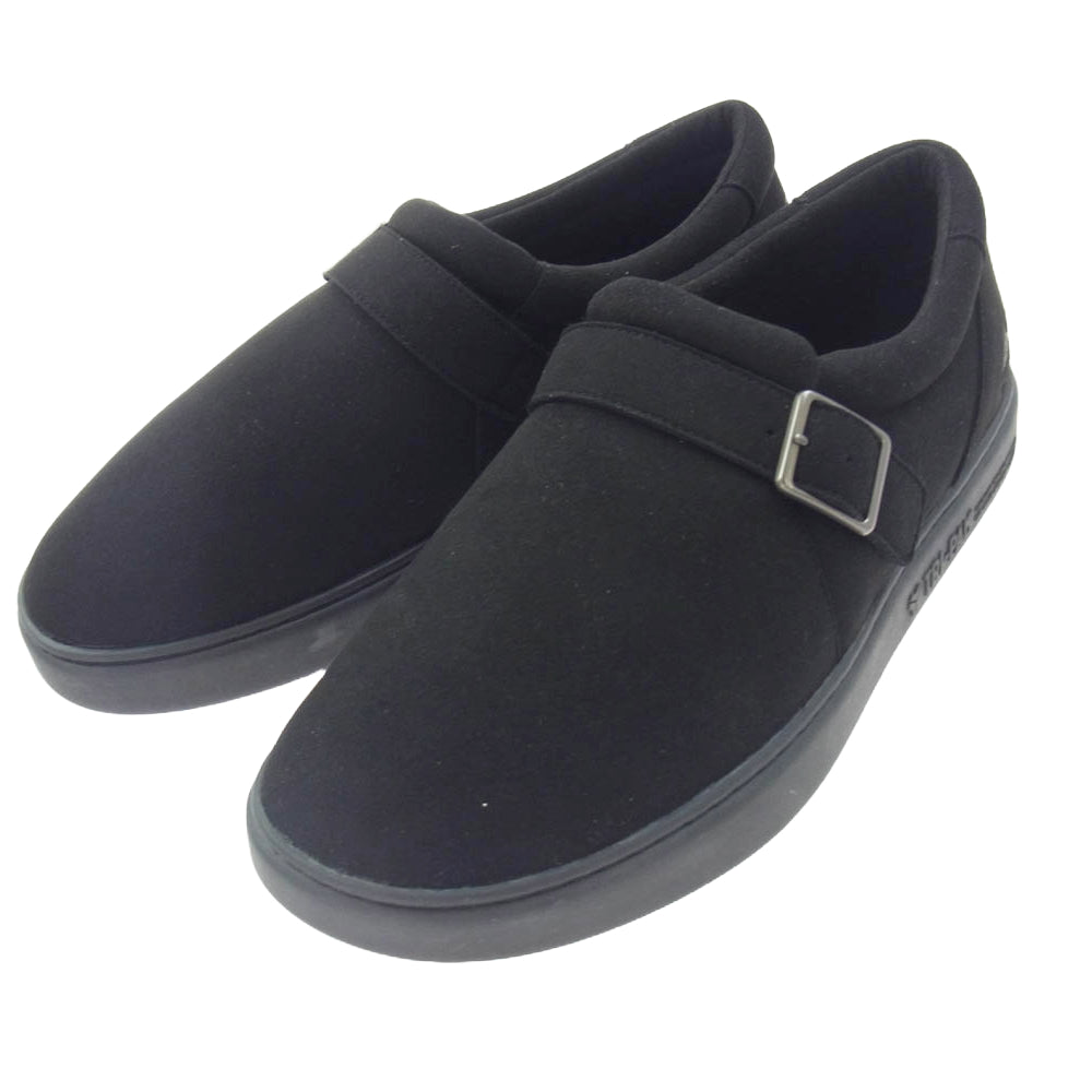 DESCENDANT ディセンダント × foot the coacher フットザコーチャー 242ASDS-FW01 ONE STRAP TRI-PAD シューズ ブラック系 6【極上美品】【中古】