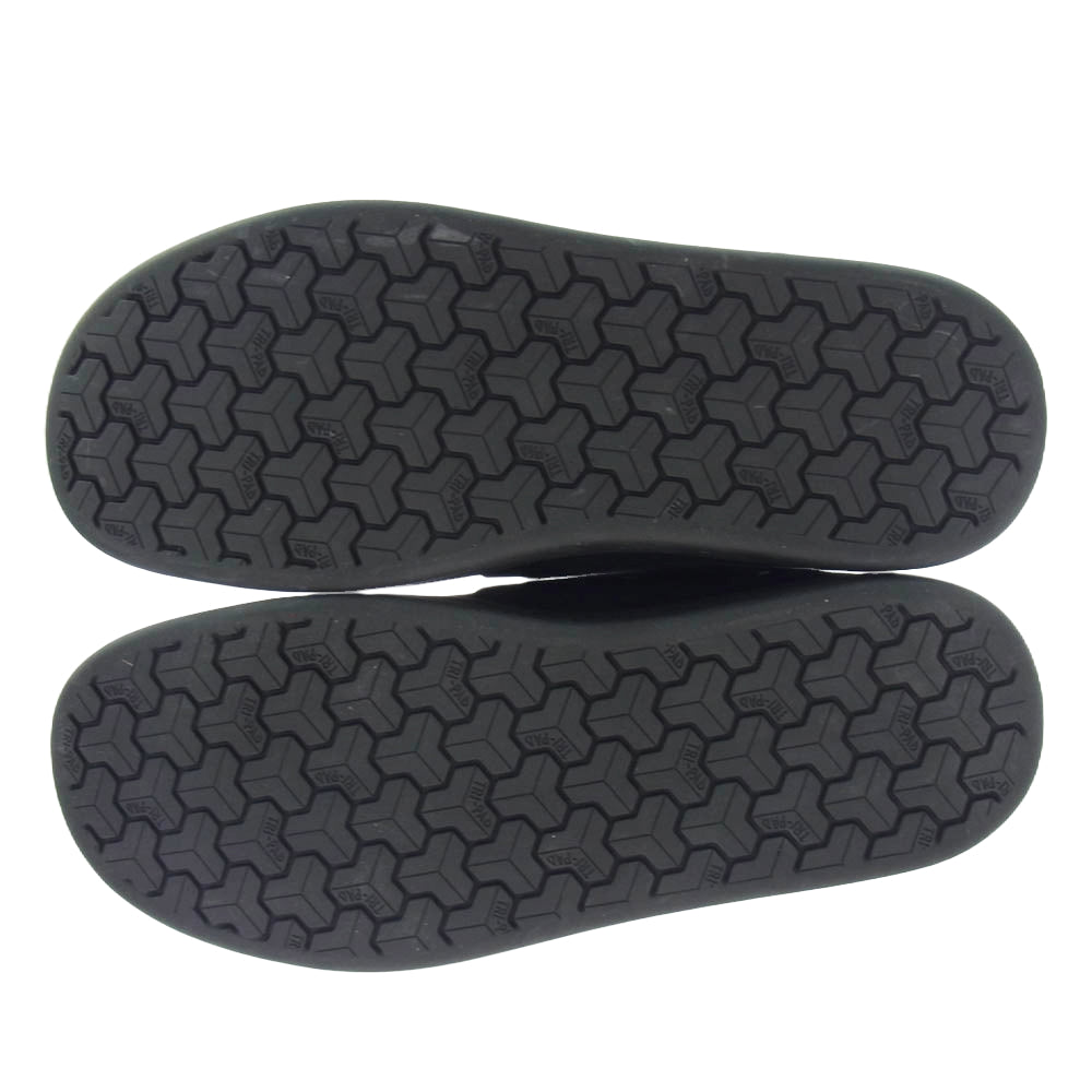DESCENDANT ディセンダント × foot the coacher フットザコーチャー 242ASDS-FW01 ONE STRAP TRI-PAD シューズ ブラック系 6【極上美品】【中古】