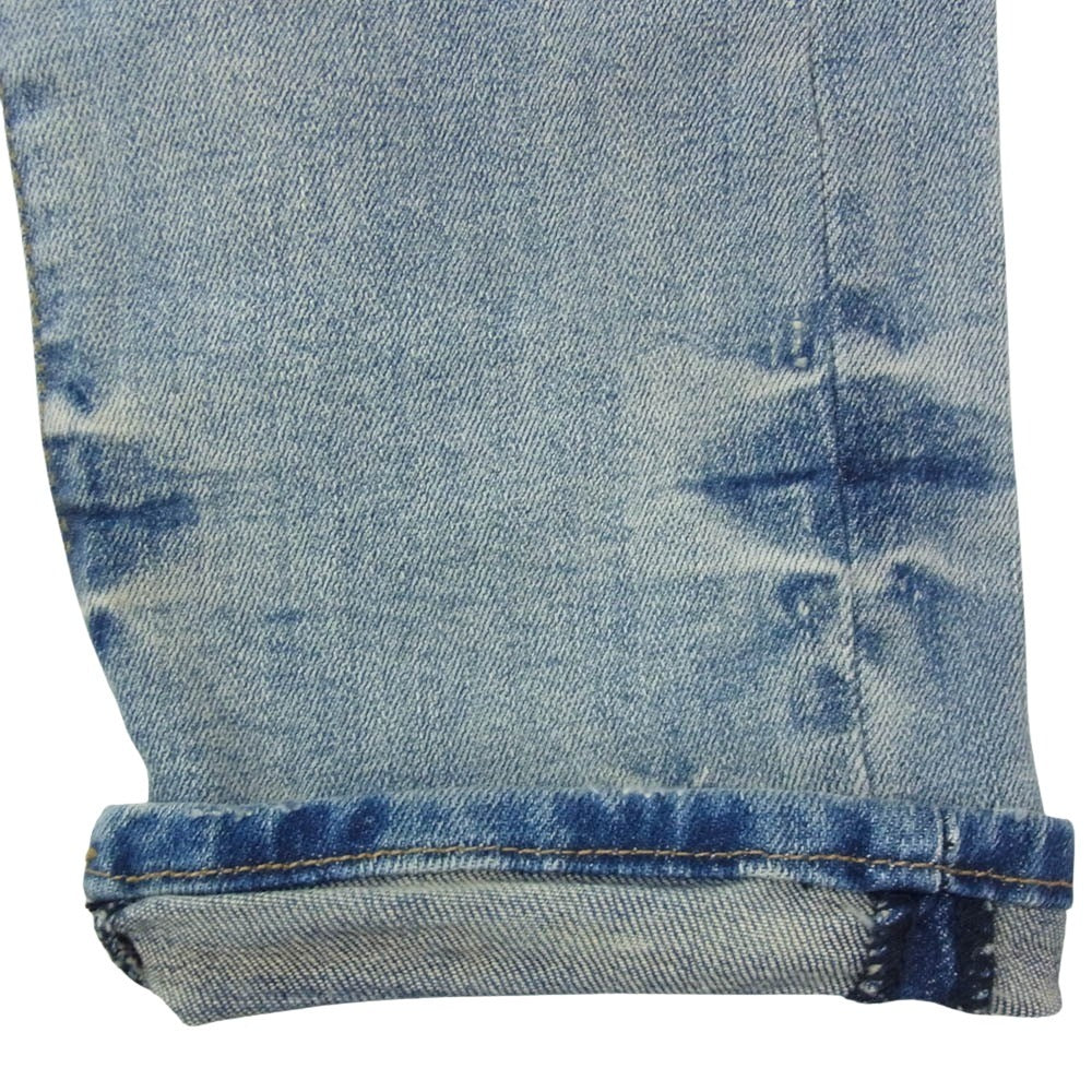 ミニマル RN139488 ダメージ加工 クラッシュ スキニー ストレッチ デニム ジーンズ SIZE 34 インディゴブルー系 34【中古】
