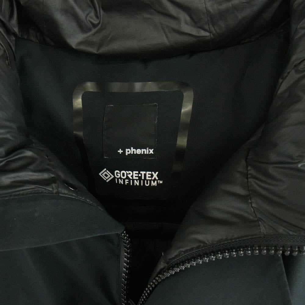 プラスフェニックス POO-21036 GORE-TEX INFINIUM down jacket WINDSTOPPER ゴアテックスインフィニアム ダウン ジャケット ブラック系 M【中古】