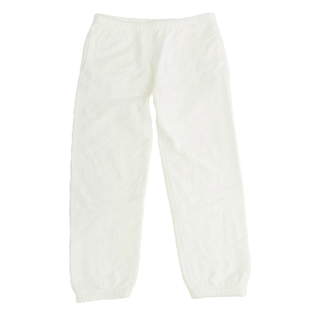 Supreme シュプリーム 18AW Quilted Sweatpant キルティング スウェット パンツ ホワイト系 M【中古】