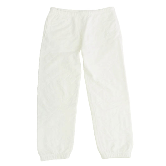 Supreme シュプリーム 18AW Quilted Sweatpant キルティング スウェット パンツ ホワイト系 M【中古】