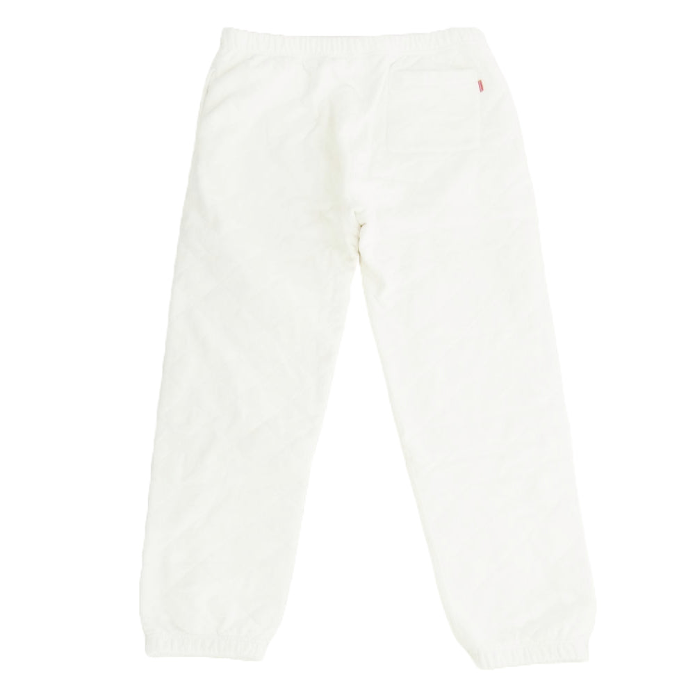 Supreme シュプリーム 18AW Quilted Sweatpant キルティング スウェット パンツ ホワイト系 M【中古】