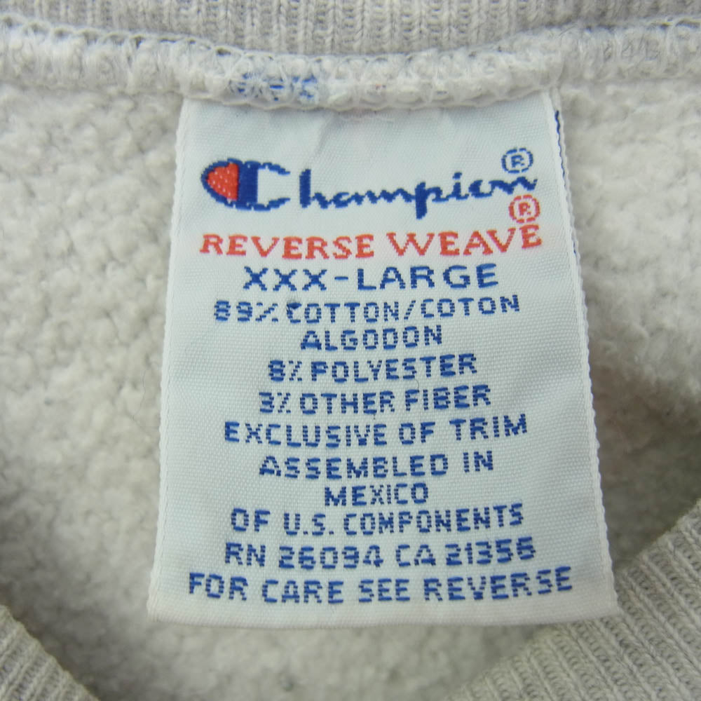Champion チャンピオン 90年代 90s Champion Reverse Weave Sweat Shirt リバースウィーブ NFL GREEN BAY PACKERS スウェット グレー系 XXXL グレー系 XXXL【中古】