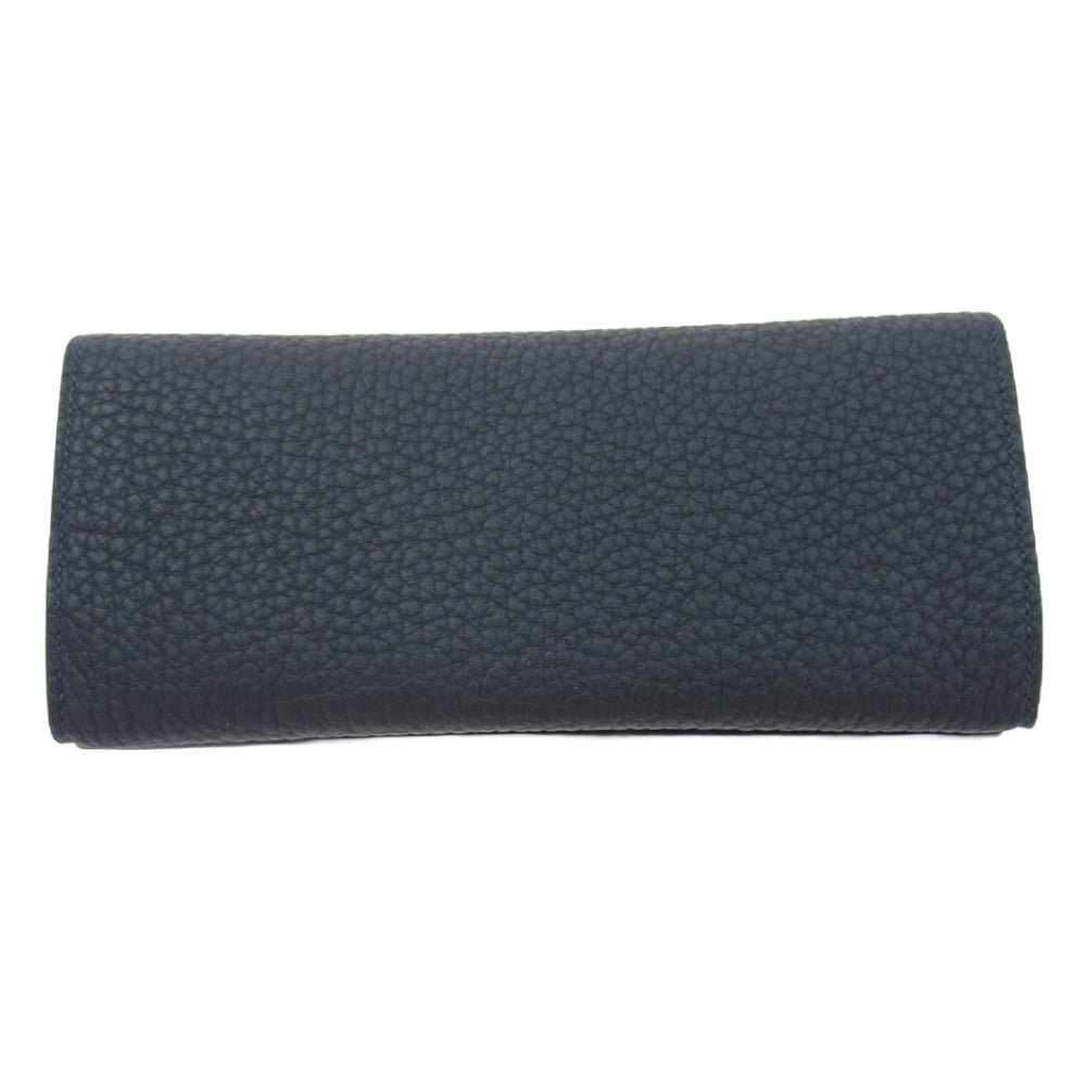 MAISON TAKUYA メゾンタクヤ TT2 Wallet German Shrunken Calf Lamb  二つ折り レザー 財布 長財布 Midnight Blue ミッドナイトブルー ダークネイビー系【新古品】【未使用】【中古】