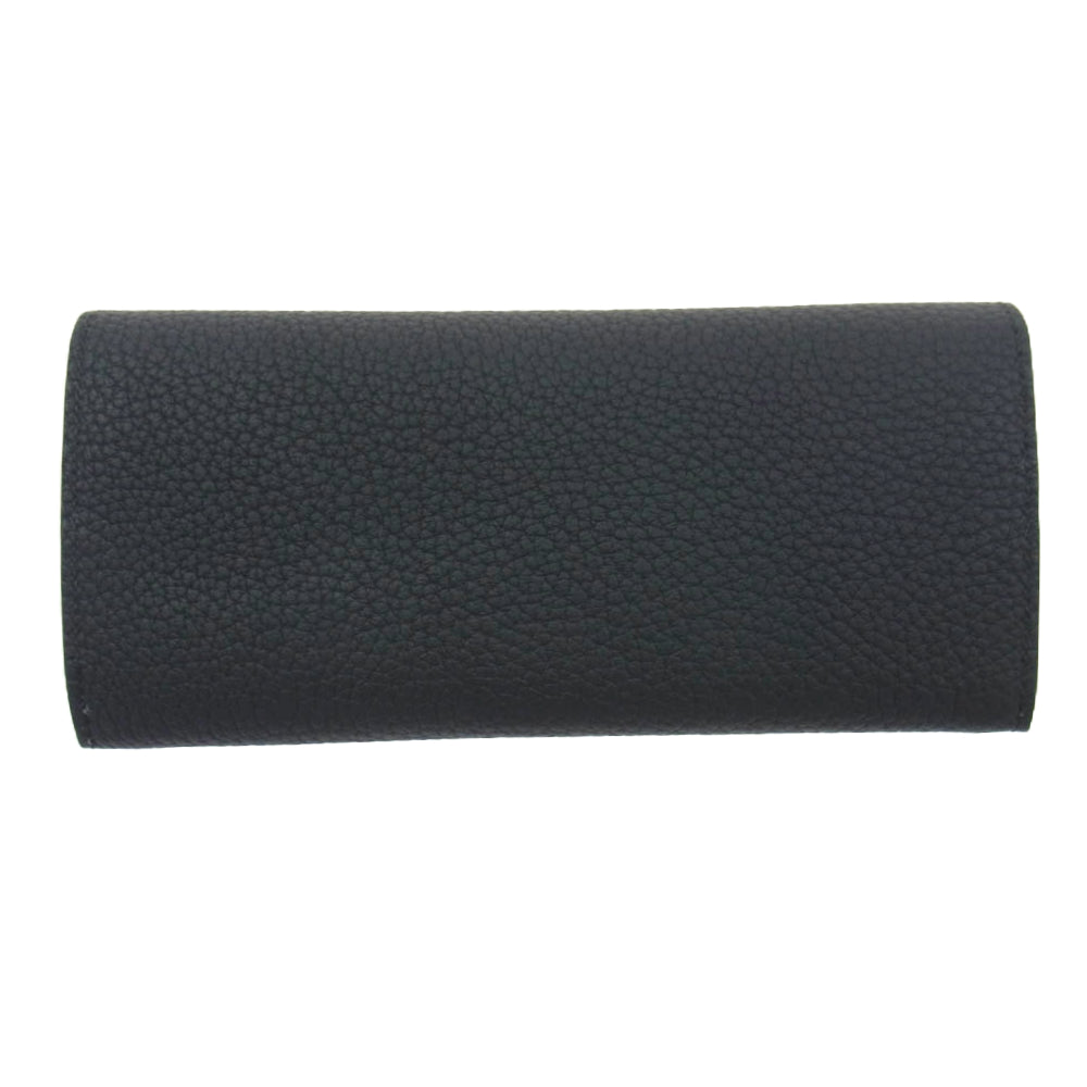 MAISON TAKUYA メゾンタクヤ TT2 Wallet German Shrunken Calf Lamb  二つ折り レザー 財布 長財布 Black ブラック ブラック系【新古品】【未使用】【中古】
