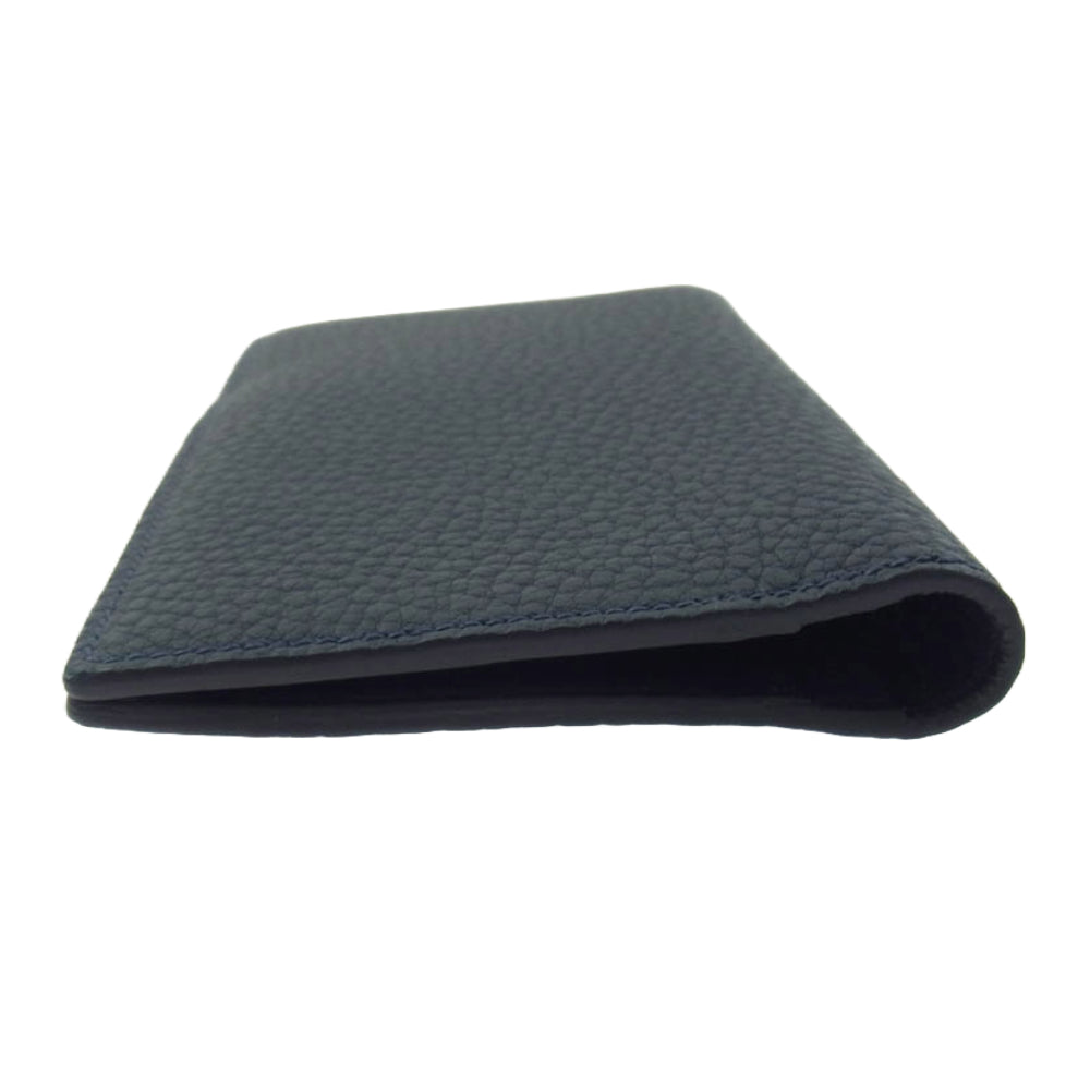MAISON TAKUYA メゾンタクヤ MCC2 Multi CC Wallet  二つ折り レザー 財布 長財布 Midnight Blue ミッドナイトブルー ネイビー系【新古品】【未使用】【中古】