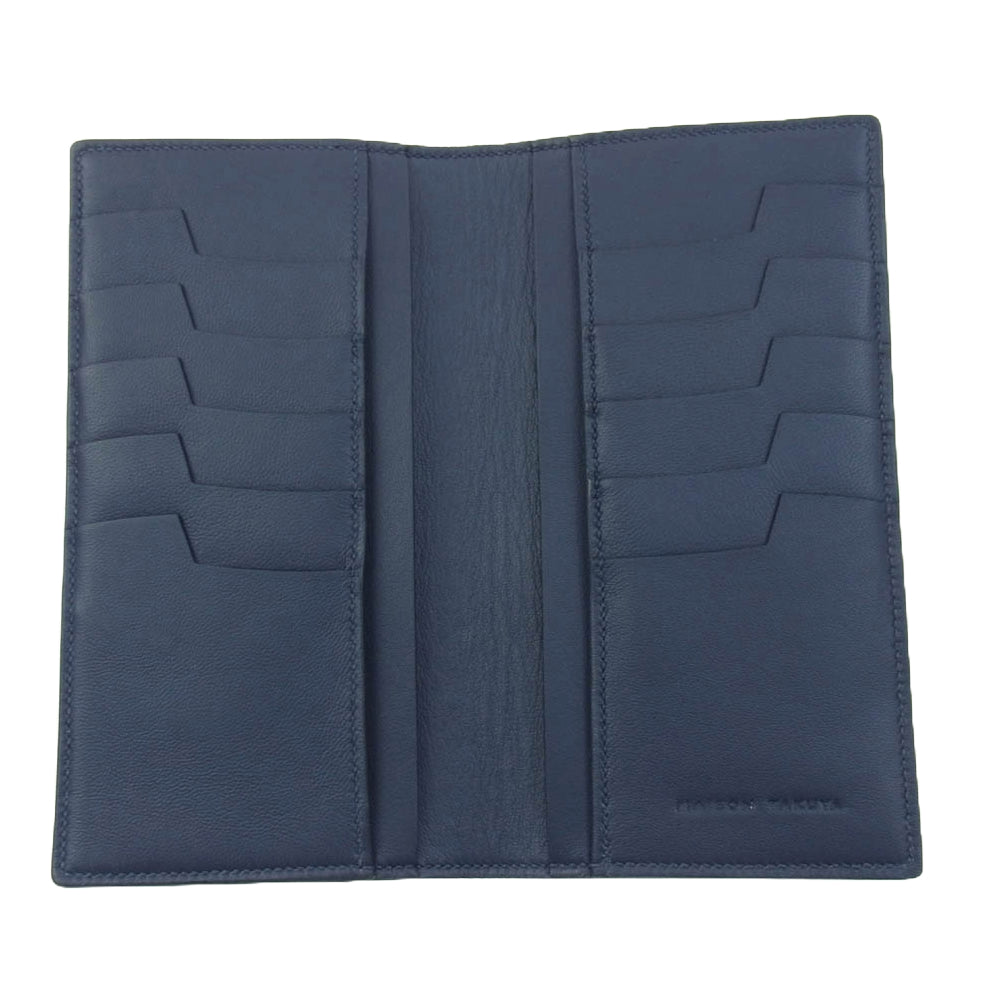 MAISON TAKUYA メゾンタクヤ MCC2 Multi CC Wallet  二つ折り レザー 財布 長財布 Midnight Blue ミッドナイトブルー ネイビー系【新古品】【未使用】【中古】