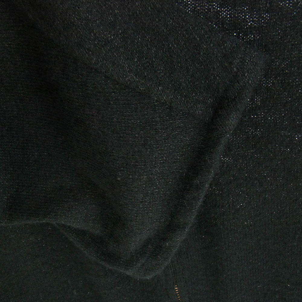 COMOLI コモリ 25SS B01-06006 ウール 和紙 ジップ ショート ジャケット ブラック系 1【極上美品】【中古】