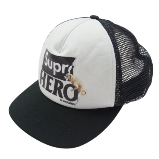Supreme シュプリーム 22SS ANTI HERO Mesh Back 5-Panel Cap アンタイヒーロー メッシュ バック 5パネル キャップ ブラック系【中古】