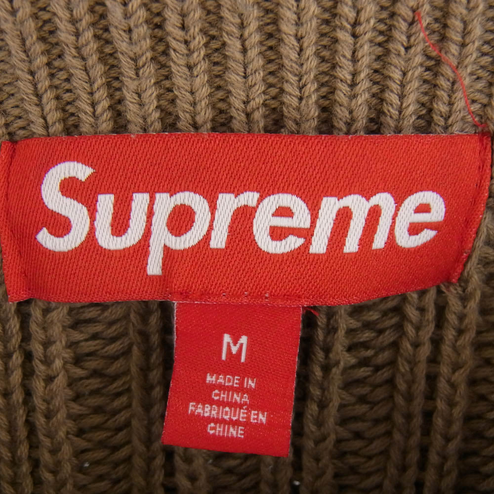 Supreme シュプリーム 25SS Stripe Small Box Sweater  ストライプ スモールボックス セーター ニット ブラウン系 M【中古】