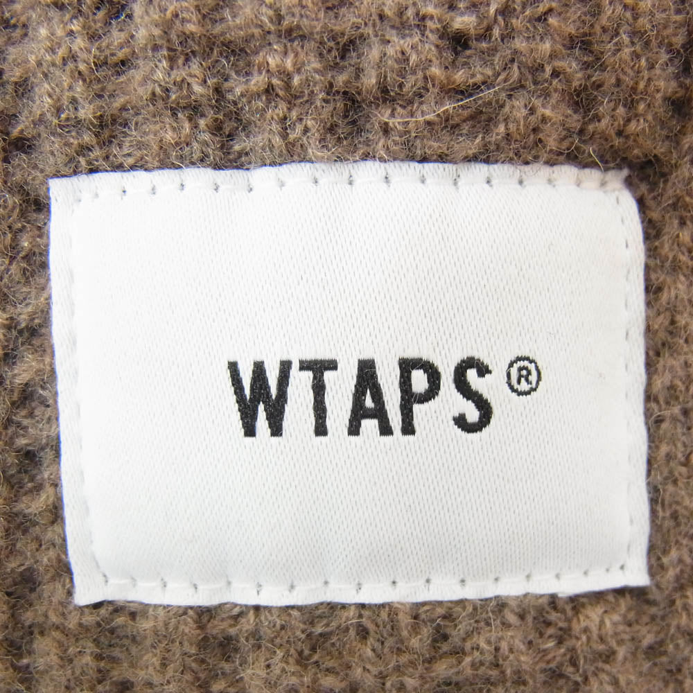 WTAPS ダブルタップス 20AW 202MADT-HT02 BEANIE 01 WOOL ウール ビーニー ニット帽 ブラウン系【中古】