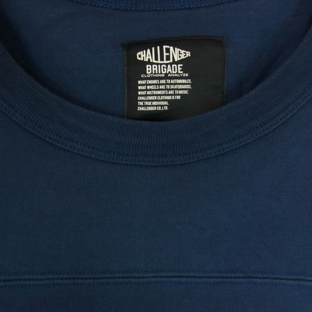 CHALLENGER チャレンジャー CLG-CS 023-002 Q/S 85 FOOTBALL TEE Q/S 85 フットボール 半袖 Ｔシャツ ネイビー系 S【中古】