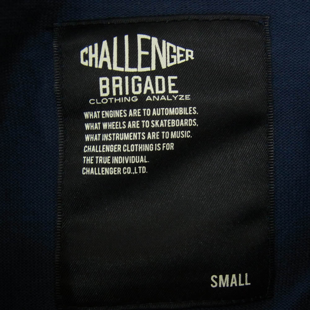 CHALLENGER チャレンジャー CLG-CS 023-002 Q/S 85 FOOTBALL TEE Q/S 85 フットボール 半袖 Ｔシャツ ネイビー系 S【中古】