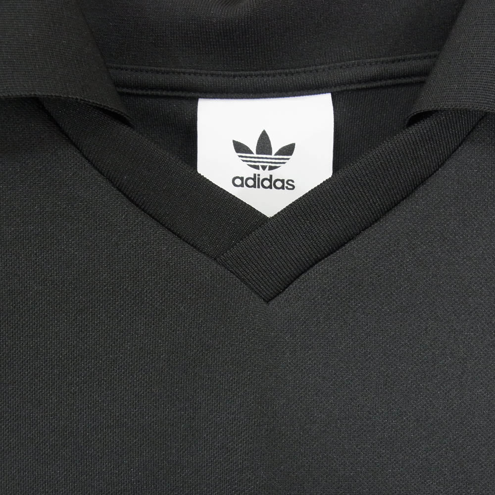 NEIGHBORHOOD ネイバーフッド GQ2937 adidas アディダス End エンド Oversize Jersey オーバーサイズ サイドライン アニマルプリント スキッパー 半袖 ポロシャツ ブラック系 M【中古】