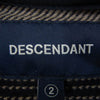 DESCENDANT ディセンダント 24AW 242TQDS-SHM04 SPICOLI HOODED LS SHIRT シャツ ジャケット フーディ パーカー ネイビー系 2【中古】