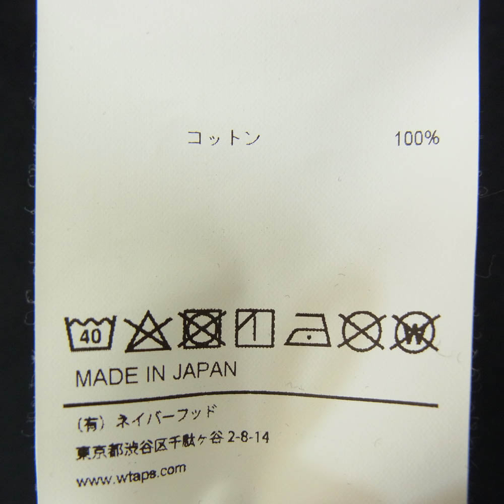 WTAPS ダブルタップス 19AW 192ATNHD-CSM02S NEIGHBORHOOD ネイバーフッド RIPPER CREW NECK リッパークルーネックスウェット トレーナー ブラック系 X01【中古】