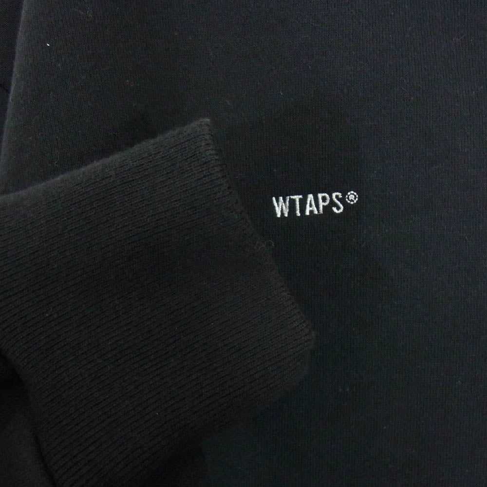 WTAPS ダブルタップス 19AW 192ATNHD-CSM02S NEIGHBORHOOD ネイバーフッド RIPPER CREW NECK リッパークルーネックスウェット トレーナー ブラック系 X01【中古】