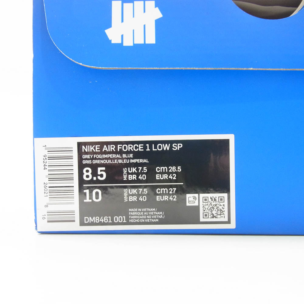 NIKE ナイキ DM8461-001 × UNDEFEATED アンディフィーテッド Air Force 1 Low White AF1 エアフォースワン ロー ホワイト White 26.5cm【新古品】【未使用】【中古】