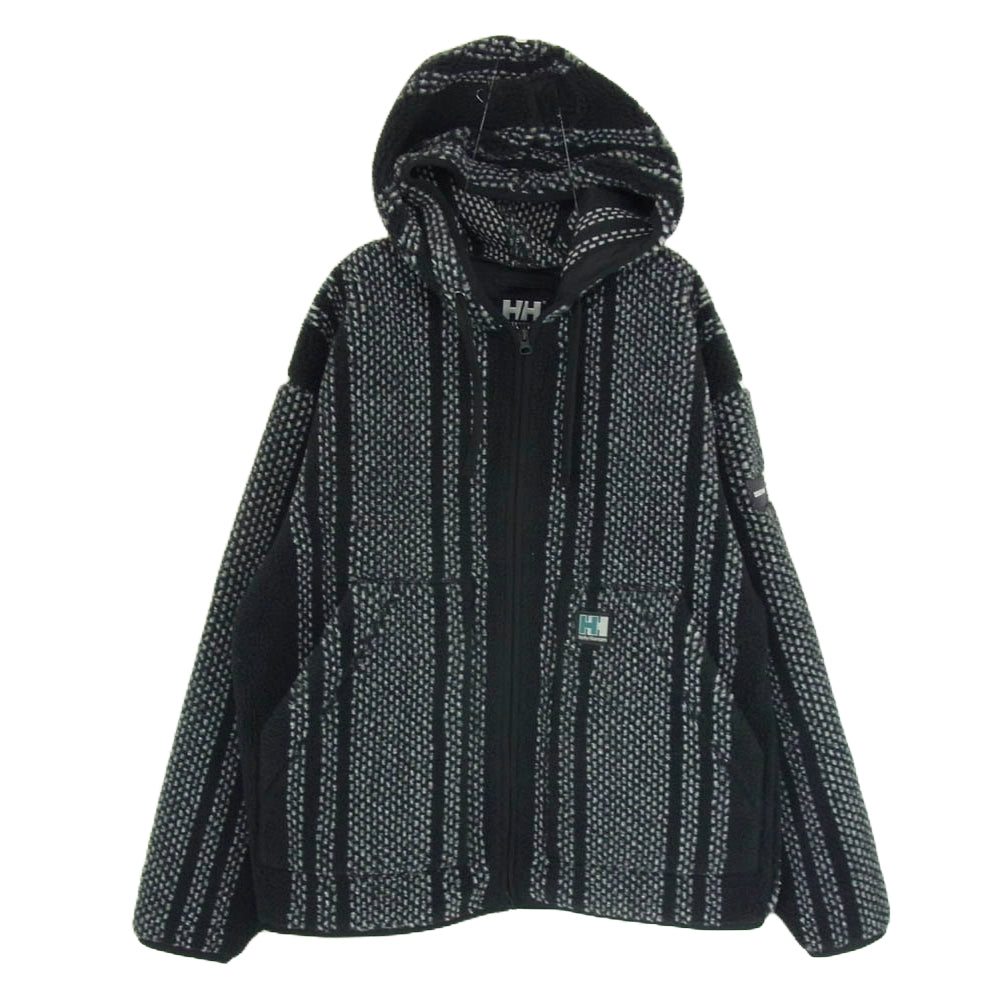 DESCENDANT ディセンダント 24AW HH52451DC HELLY HANSEN ヘリーハンセン SPICOLI HOODED JACKET FIBERPILE フーデッド パイル メキシコ ジャケット ジップアップ パーカー フーディ ブラック系 M【中古】