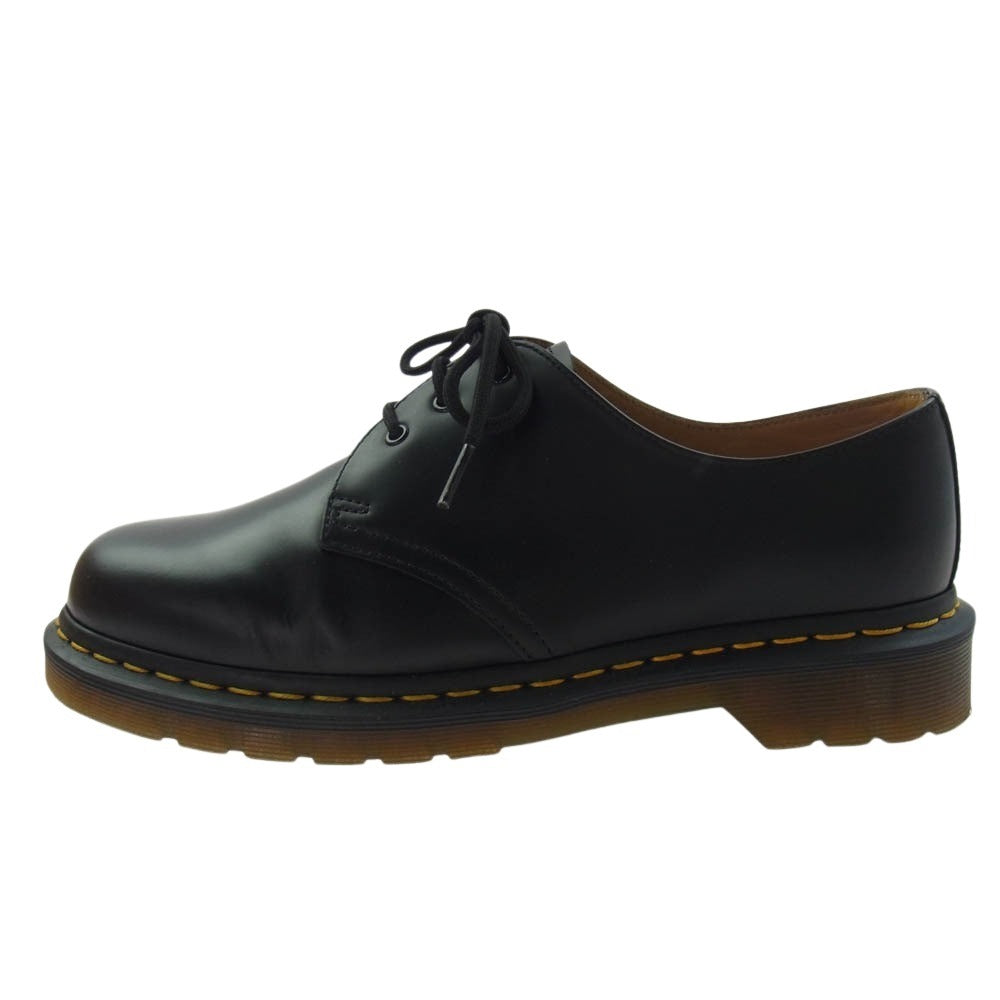 Dr.Martens ドクターマーチン 10085001 1461 3EYE SHOE 3 ホール レザー ブーツ シューズ ブラック系 UK8【美品】【中古】