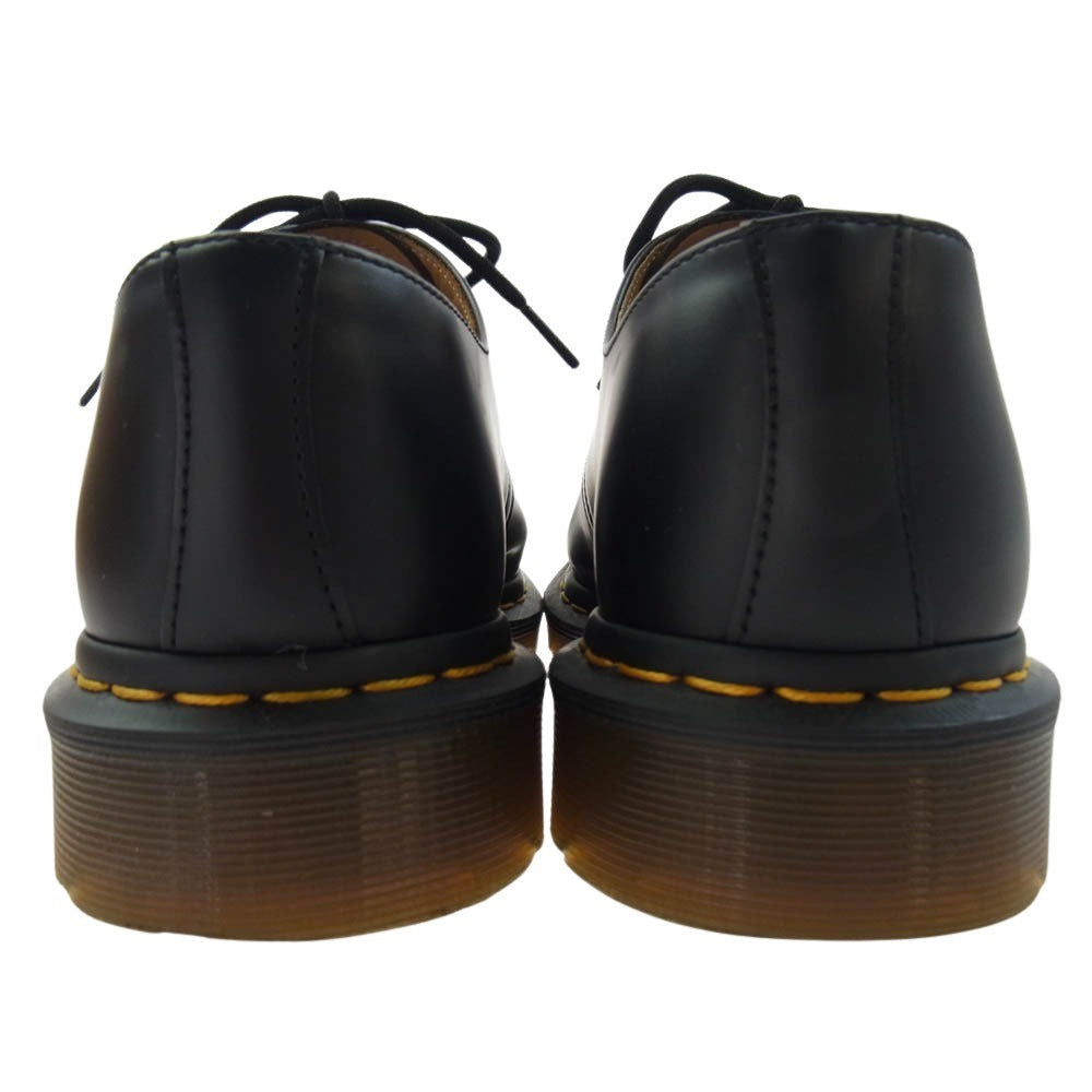 Dr.Martens ドクターマーチン 10085001 1461 3EYE SHOE 3 ホール レザー ブーツ シューズ ブラック系 UK8【美品】【中古】