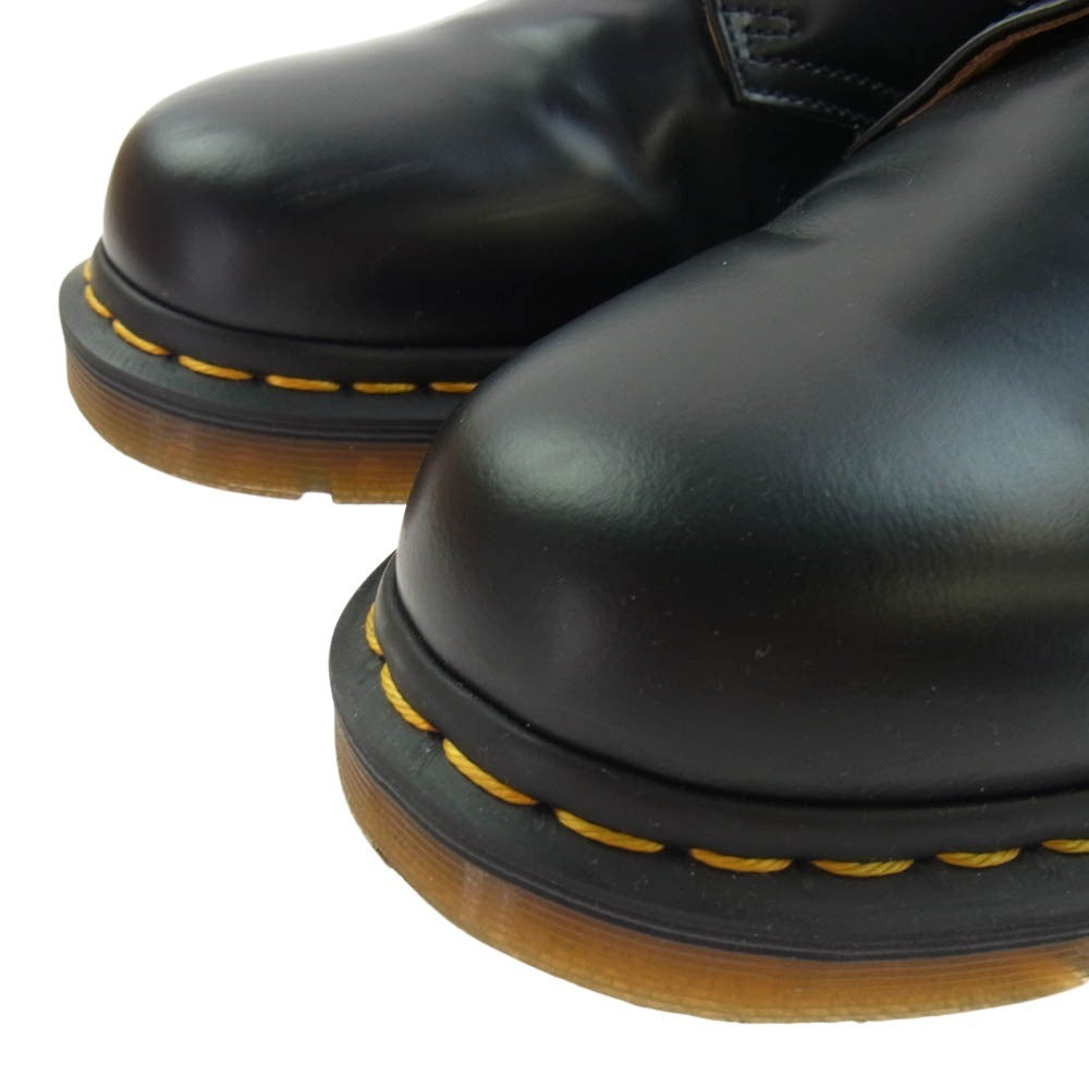 Dr.Martens ドクターマーチン 10085001 1461 3EYE SHOE 3 ホール レザー ブーツ シューズ ブラック系 UK8【美品】【中古】