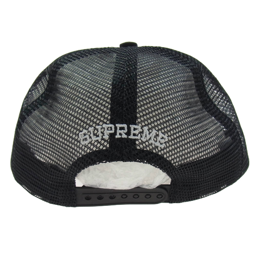 Supreme シュプリーム 23AW CAMACHO MESH BACK 5PANEL CAP BLACK カマチョ メッシュ キャップ 5パネル ブラック 帽子 ブラック系【美品】【中古】