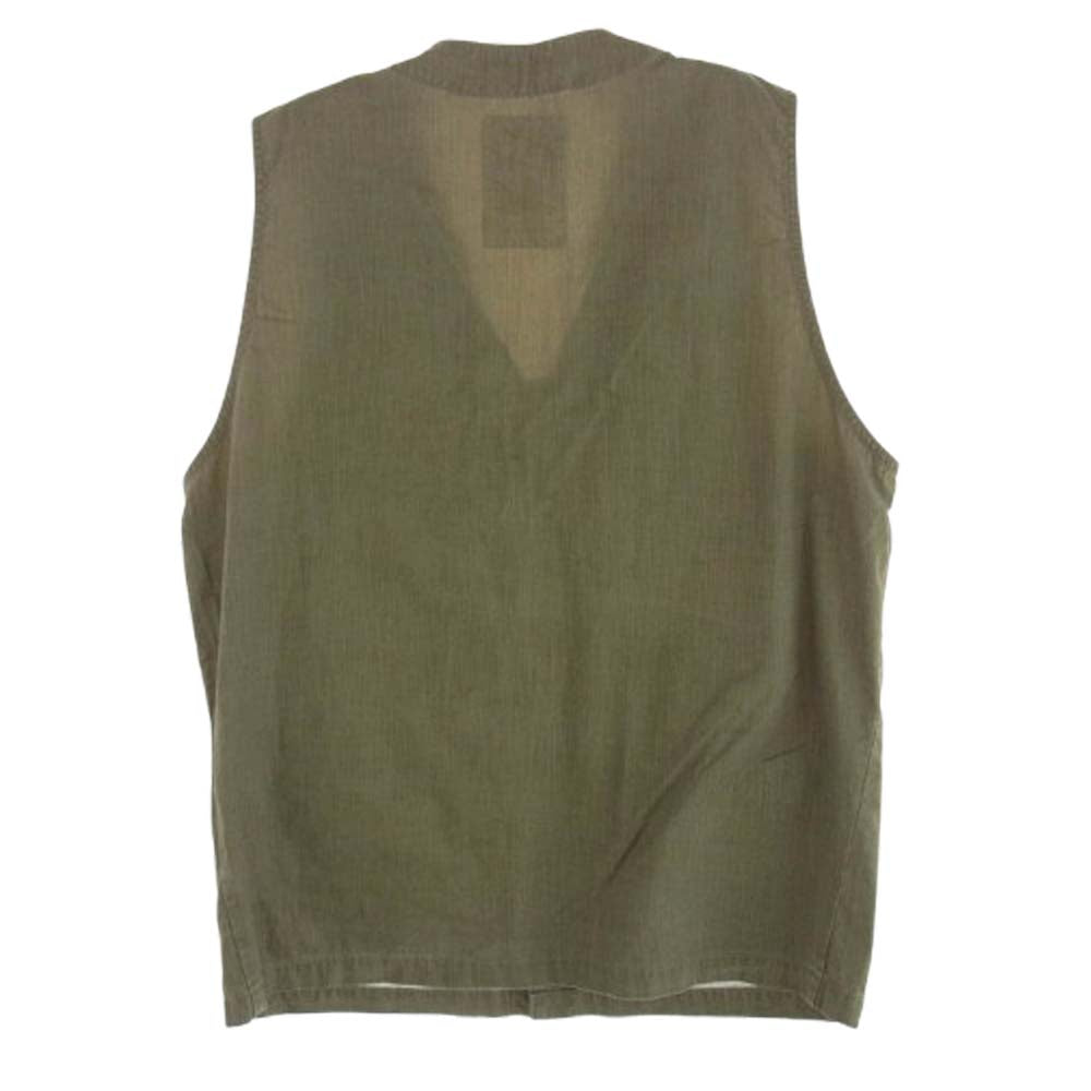 ジョンブル 221-0495 ミリタリー ベスト カーキ系【中古】