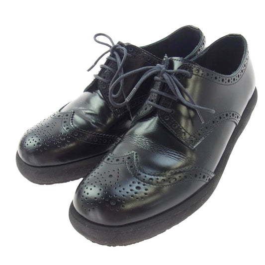 tricot COMME des GARCONS トリココムデギャルソン ウィングチップ レースアップ シューズ ブラック系 23.5cm【中古】