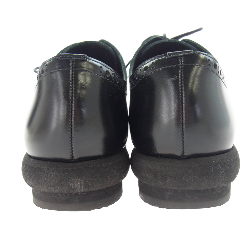 tricot COMME des GARCONS トリココムデギャルソン ウィングチップ レースアップ シューズ ブラック系 23.5cm【中古】