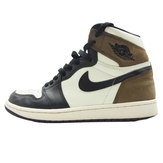 NIKE AIR JORDAN ナイキ ジョーダン 555088-105 フェイクバスターズ鑑定済 Air Jordan 1 High OG Sail Dark Mocha Black AJ1 エアジョーダン ハイ ダークモカ スニーカー 26.5cm【中古】