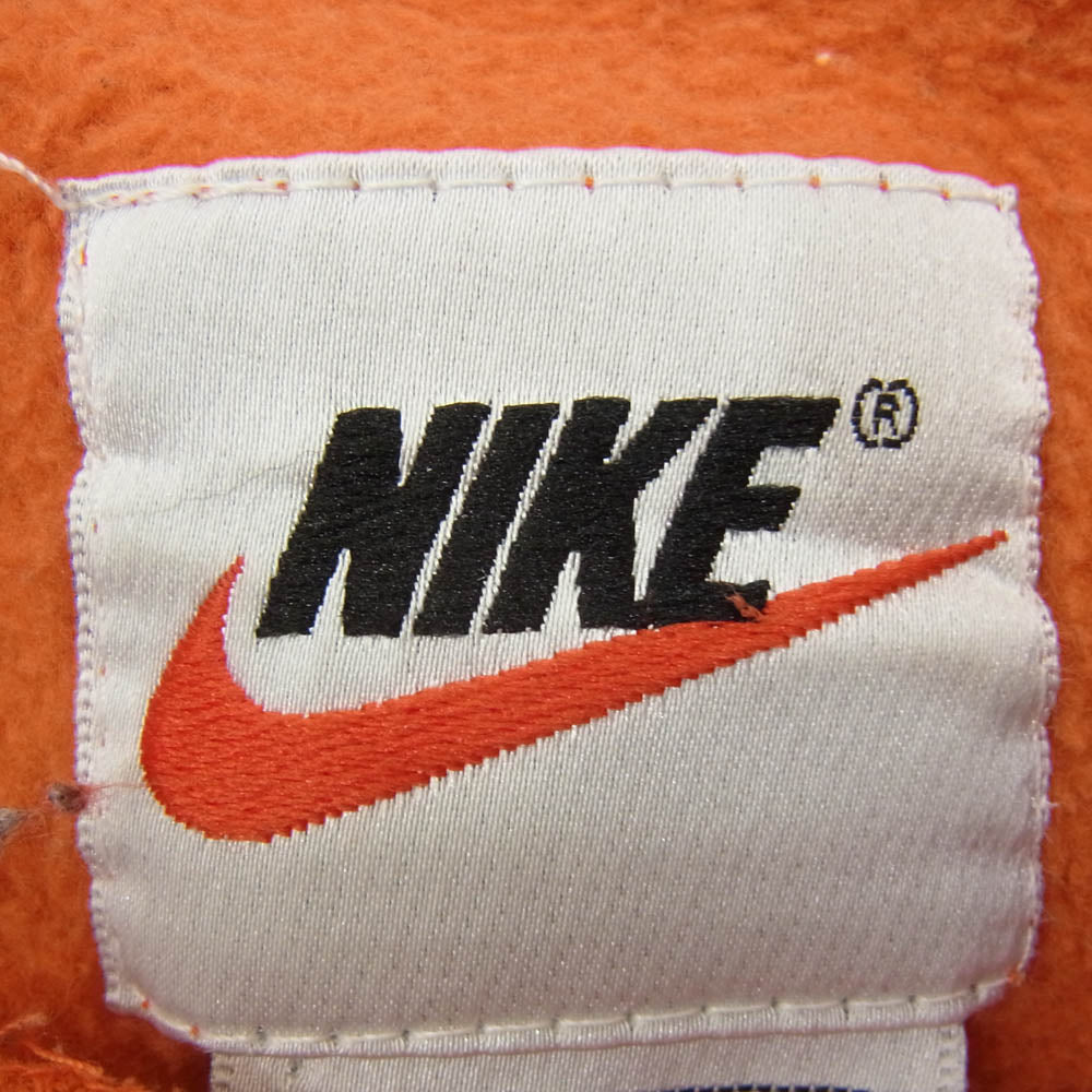 NIKE ナイキ 90s 00s スウッシュロゴ スウェット トレーナー オレンジ系 XL【中古】