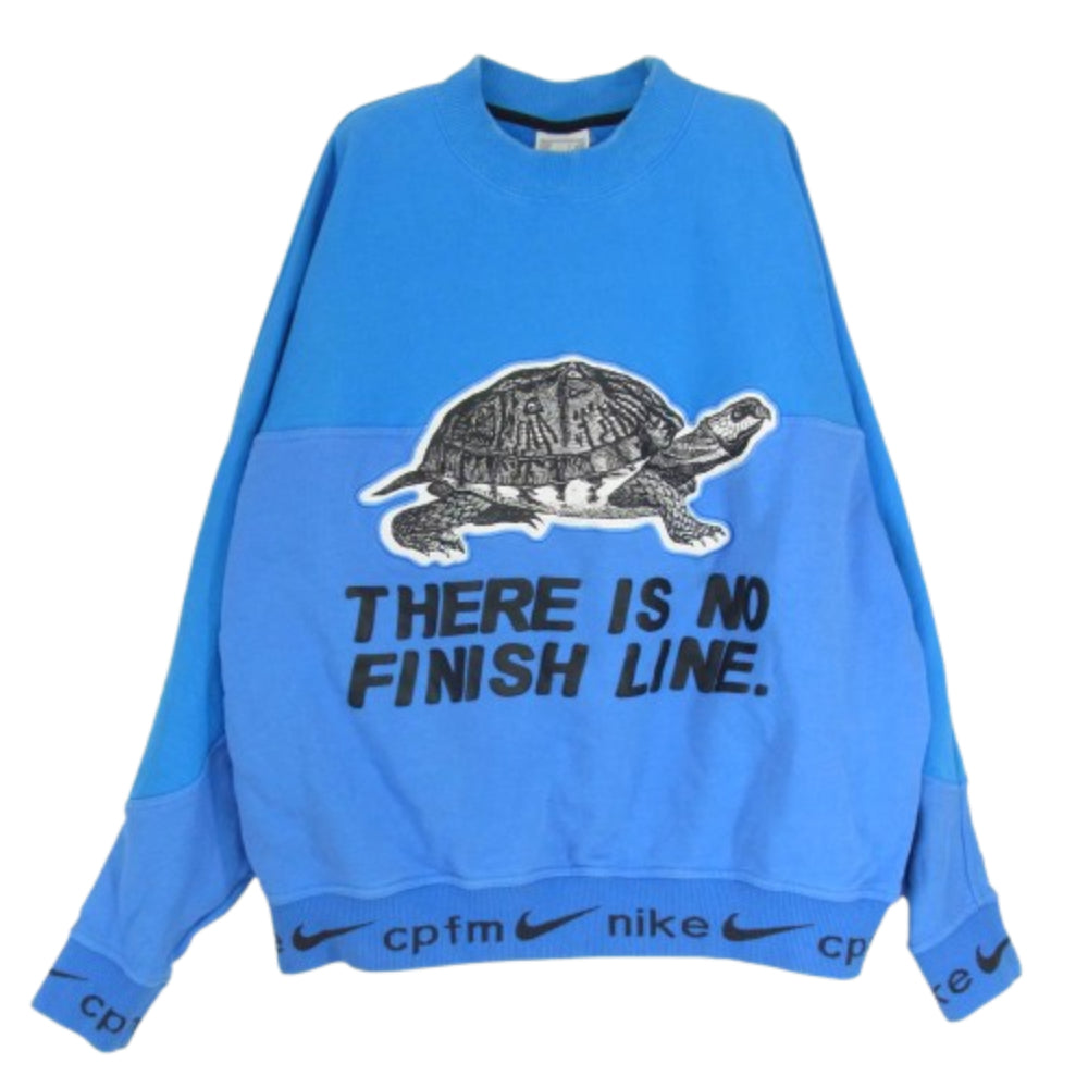 NIKE ナイキ CL5370-435 × CPFM CACTUS PLANT FLEA MARKET カクタス プラント フリー マーケット タートル 亀 スウェット トレーナー ブルー系 L【中古】