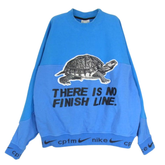 NIKE ナイキ CL5370-435 × CPFM CACTUS PLANT FLEA MARKET カクタス プラント フリー マーケット タートル 亀 スウェット トレーナー ブルー系 L【中古】