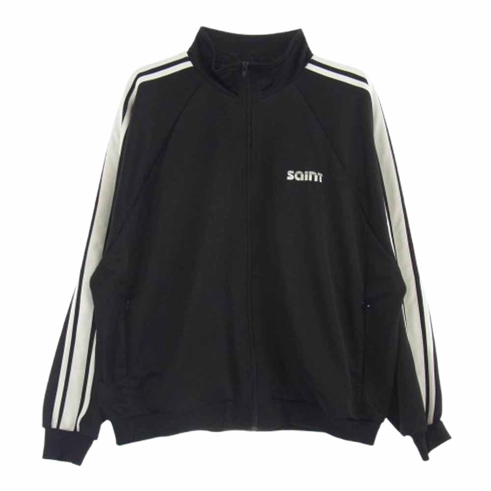 SAINT MICHAEL セントマイケル 24AW SM-YS1-0000-072 TRACK JACKET ロゴ 刺繍 トラック ジャケット ブラック系 XL【中古】