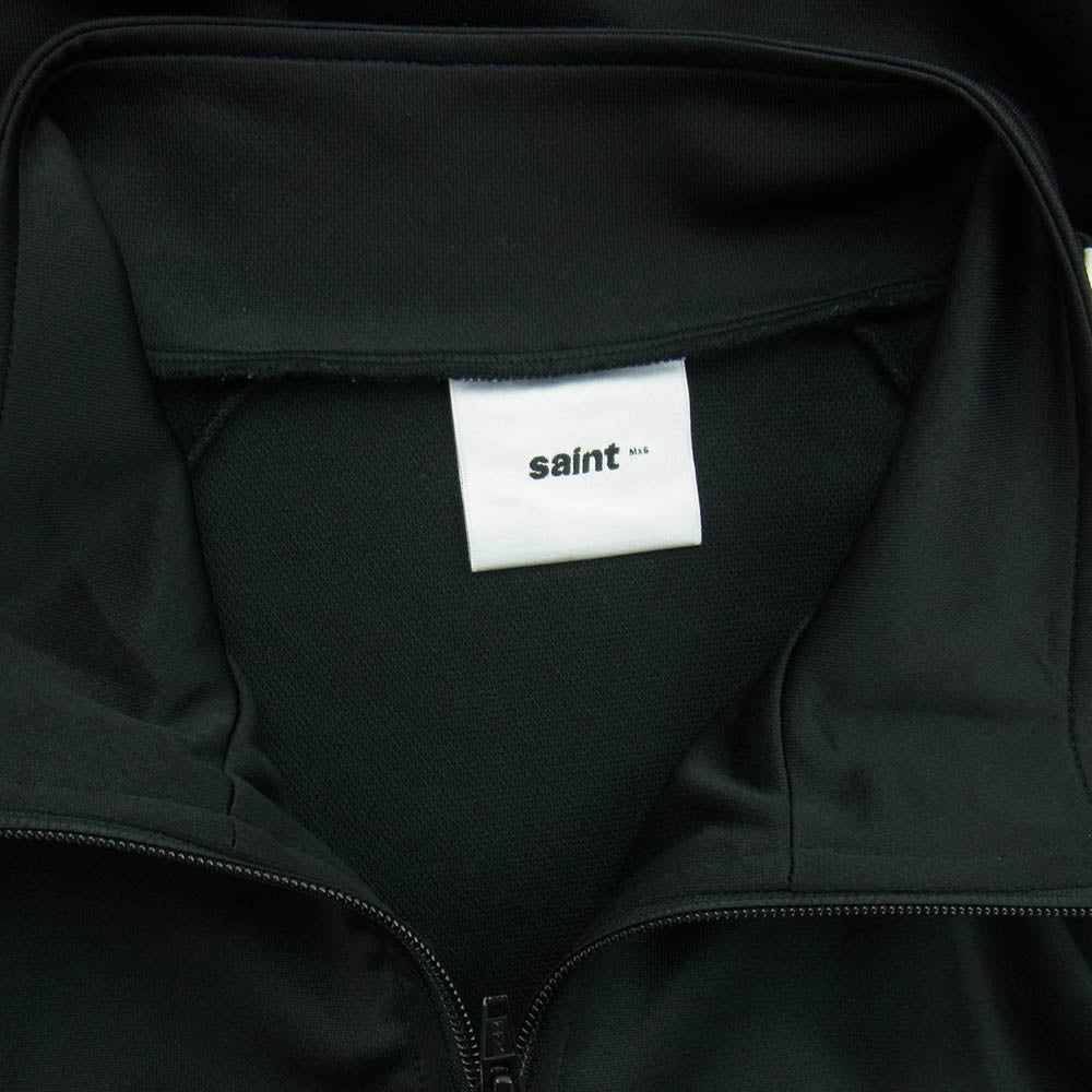 SAINT MICHAEL セントマイケル 24AW SM-YS1-0000-072 TRACK JACKET ロゴ 刺繍 トラック ジャケット ブラック系 XL【中古】