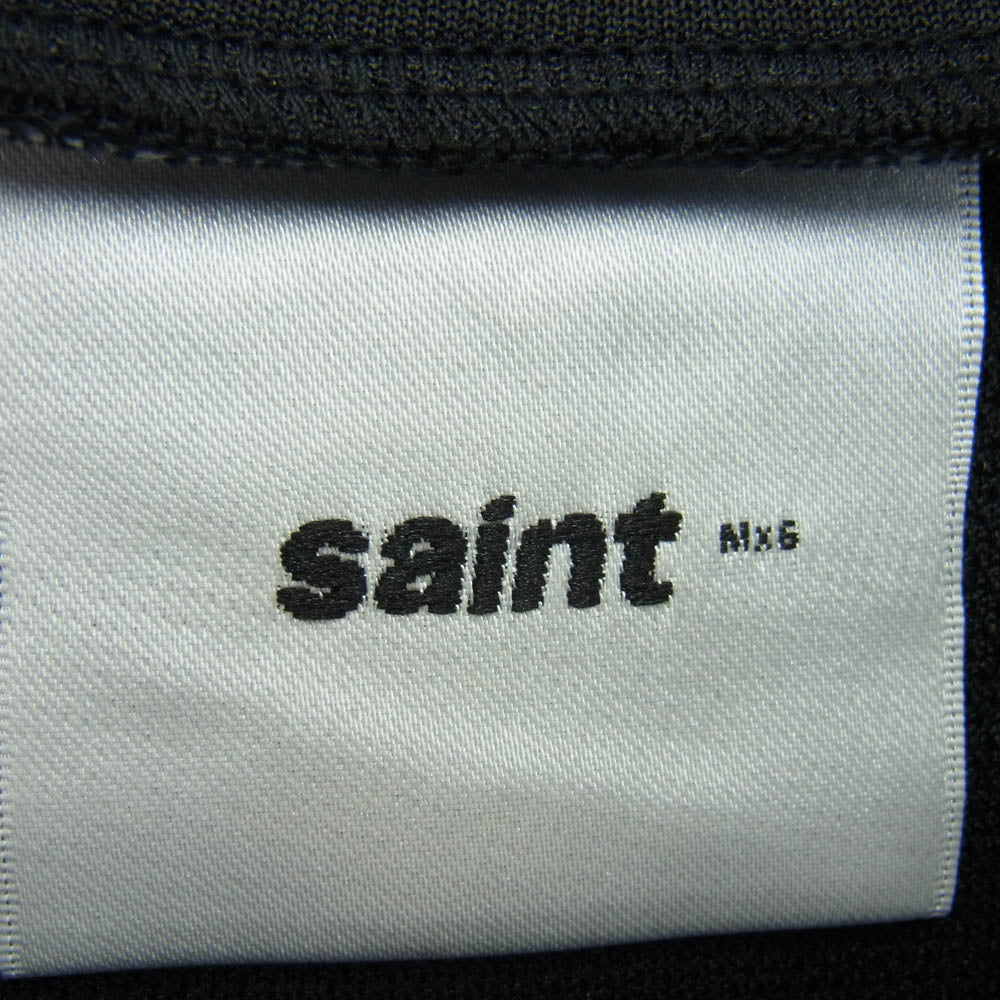 SAINT MICHAEL セントマイケル 24AW SM-YS1-0000-072 TRACK JACKET ロゴ 刺繍 トラック ジャケット ブラック系 XL【中古】
