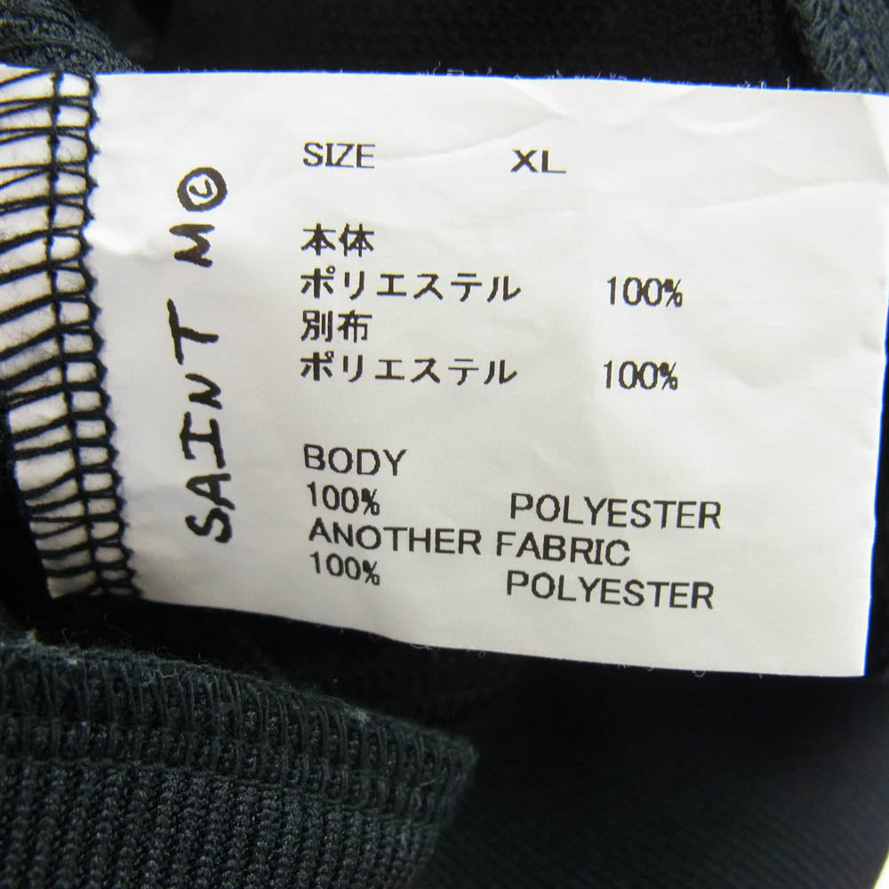 SAINT MICHAEL セントマイケル 24AW SM-YS1-0000-072 TRACK JACKET ロゴ 刺繍 トラック ジャケット ブラック系 XL【中古】