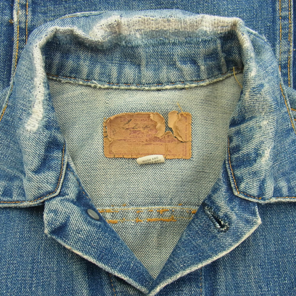 Levi's リーバイス 70505 BIG E 60S ボタン裏ツメ ヴィンテージ デニム ジャケット インディゴブルー系【中古】