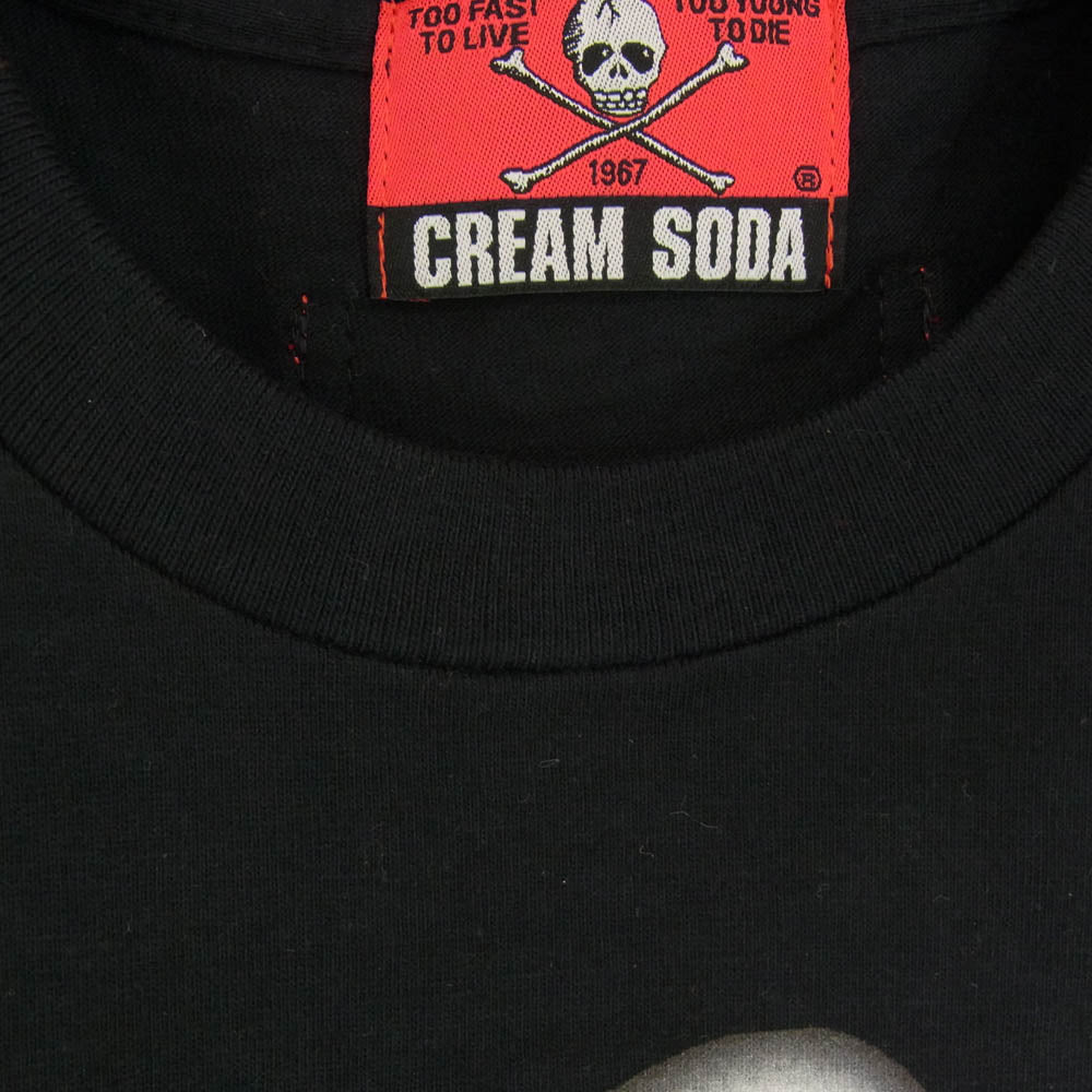 CREAM SODA クリームソーダ PINKDRAGON ピンクドラゴン 半袖 Tシャツ ブラック系 M【中古】