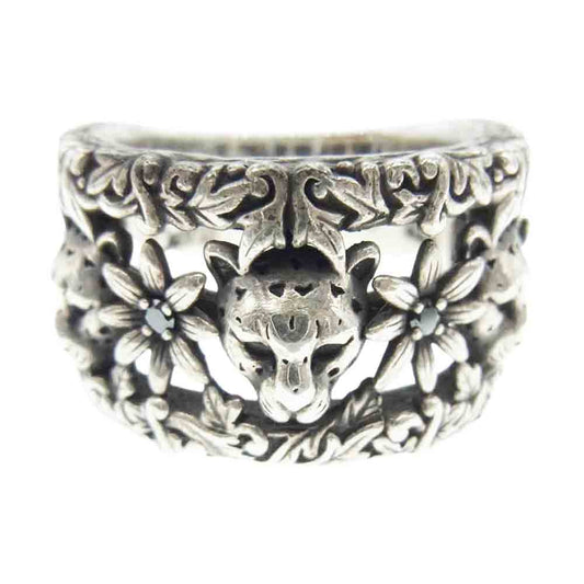 Justin Davis ジャスティンデイビス SRJ220 SACRED VINE サークレット ヴァイン レオパード リング シルバー系【中古】