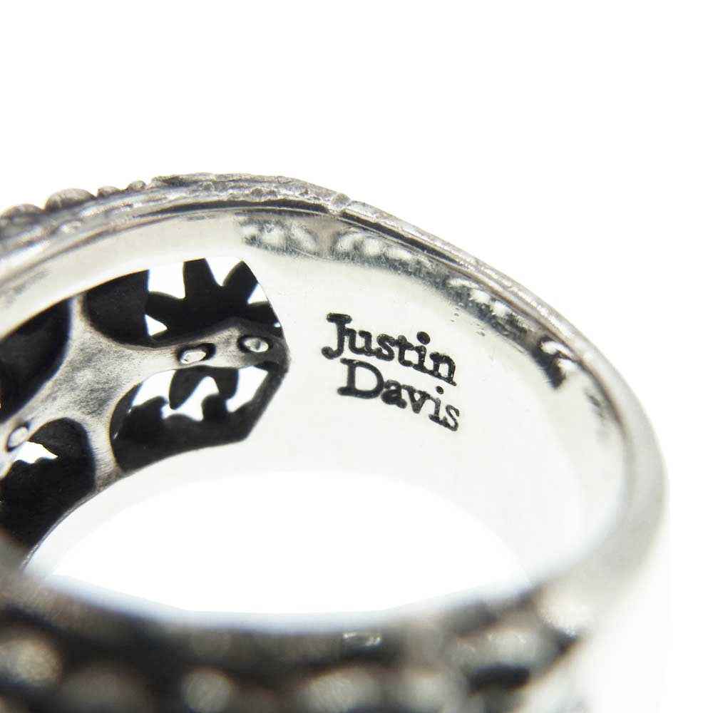Justin Davis ジャスティンデイビス SRJ220 SACRED VINE サークレット ヴァイン レオパード リング シルバー系【中古】