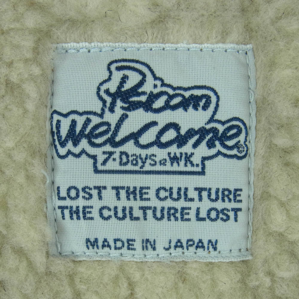Psicom サイコム F.F VEST ダック ボア コットン ベスト 日本製 カーキ系 サンドベージュ系 M【美品】【中古】