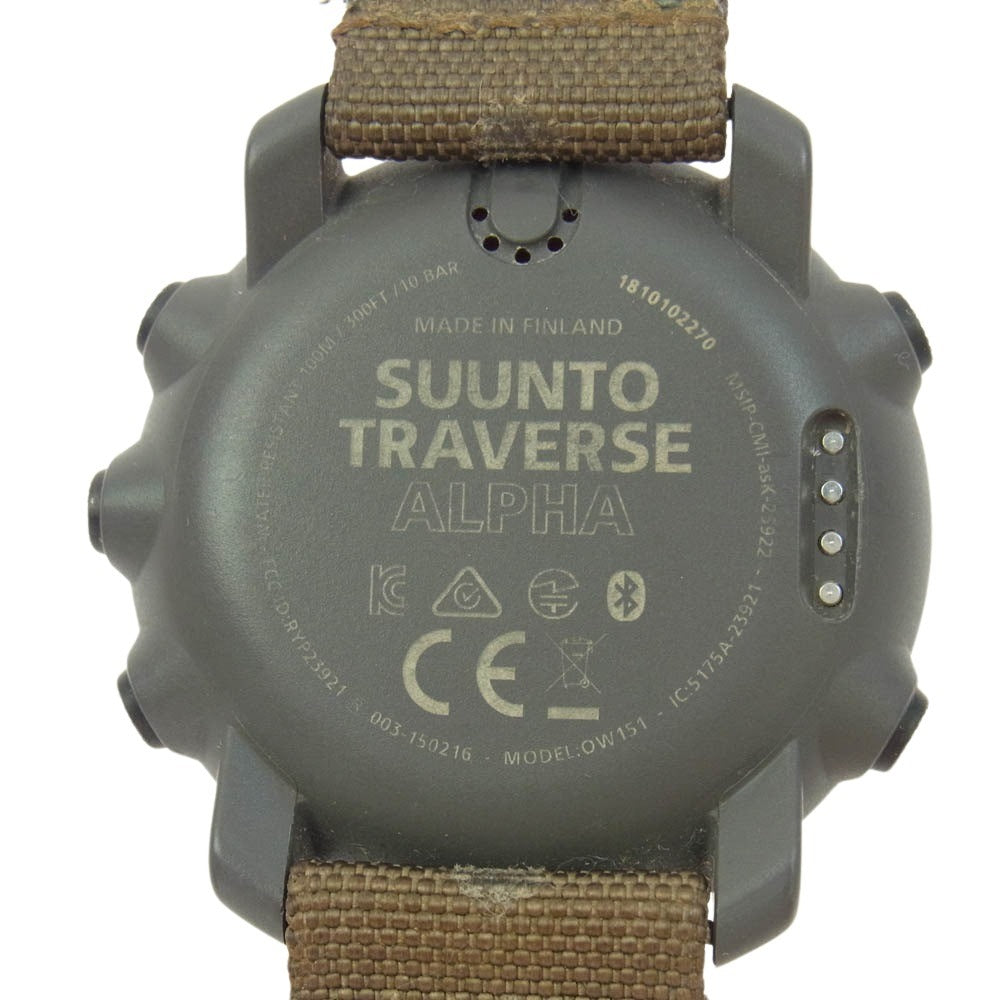 SUUNTO スント TRAVERSE ALPHA トラバース アルファ デジタル  腕時計【中古】