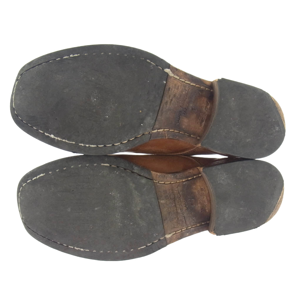 MAISON MARTIN MARGIELA メゾンマルタンマルジェラ 16AW S57WQ0061 22ライン ダービー レザーシューズ ブラウン系 41【中古】