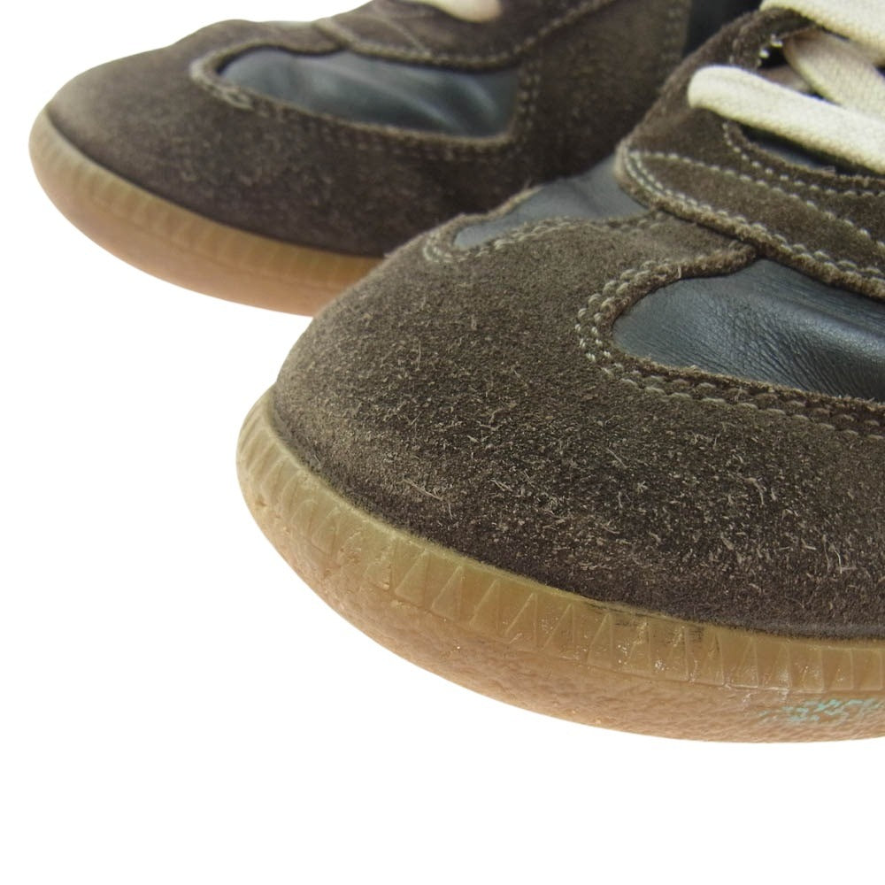 MAISON MARGIELA メゾンマルジェラ S57WS0236 REPLICA レプリカ 22ライン ジャーマントレーナー スニーカー ブラック系 カーキ系 41【中古】